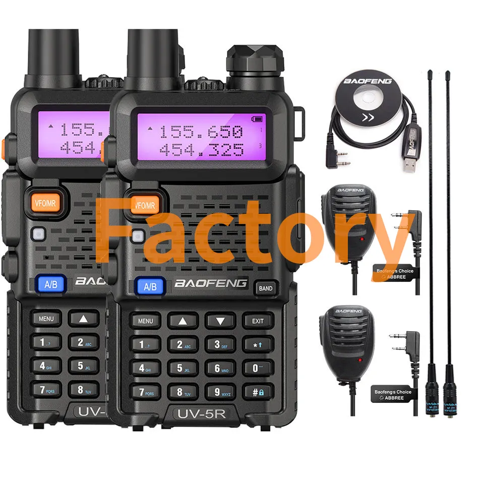 Radio Comunucador Battery Bluetooth Per Baofeng Uv-5r Uv 5r Free Shopping Cb Radio 27mhz 5w 8w Charger Long Range Walkie Talkie