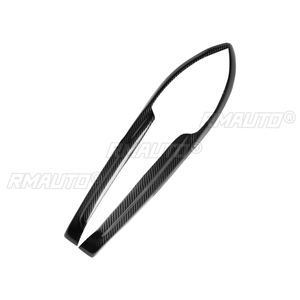 1 paire de couvre-phares de voiture en fibre de carbone véritable, garnitures pour Mitsubishi EVO7-9 2003-2007, accessoires de voiture - Product Image 2