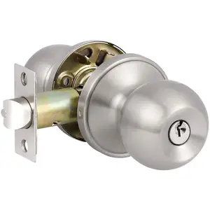 Front Door Handle With Key Lock Passage Privacy Bathroom Door Lever Lock Set Door Knob With Lock