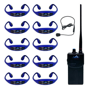 Comunicatore per Allenamento di Nuoto 1 Trasmettitore FM Swimtalk <span class=keywords><strong>Cuffie</strong></span> Impermeabili 10 H904 <span class=keywords><strong>Cuffie</strong></span> a Conduzione Ossea - Product Image 2