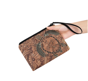 Vendita in fabbrica borsa a gettone personalizzata in poliestere con stampa floreale alla moda piccola borsa per il trucco sacchetti regalo per il Logo delle piccole imprese - Product Image 2