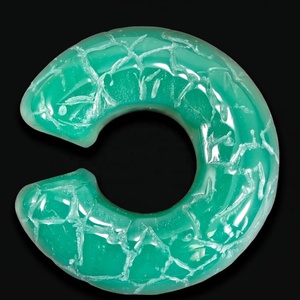 Nouveau design, argent 925, plaqué or 18 carats 2,5 microns, émail, jade, malachite, quartz rose, boucles d'oreilles pour femmes et hommes, bijoux fins - Product Image 4
