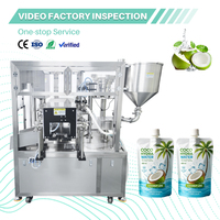 Kokoswater Spuitzak Vulmachine voor natuurlijke drankenverpakkingen en fruitdrankproductiefabriek