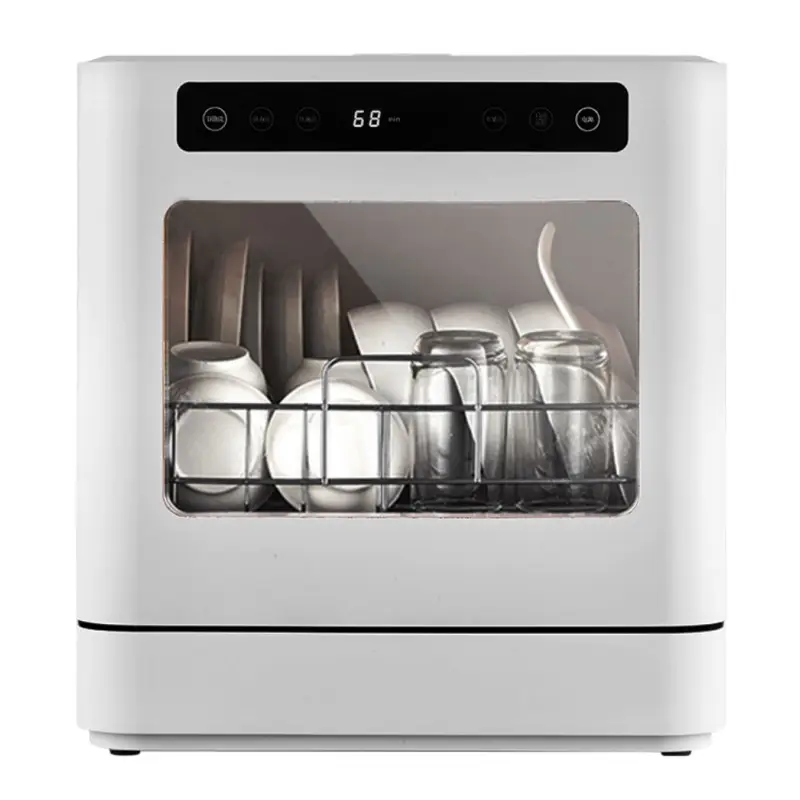 Countertop Compact Drawer Dishwasher Smart Control 8 Sets Capacity Automatic Dishwashing with Disinfection and Drying