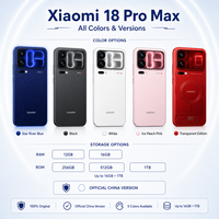 Dernière sortie des nouveaux modèles originaux Xiaomi 18 Pro Max 5G Smartphone Octa Core 100W Charge rapide Caméra LEICA XIAOMI 18pro max
