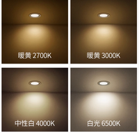 Projecteur LED à économie d'énergie AC85-265V 3CCT 3000/4100/6000K 120 degrés 3W/5W/6W/7W/8W/9W B22 MR16 GU5.3 GU10 pour éclairage domestique et de bureau