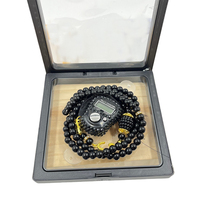Verre fait à la main 99 Tesbih numérique compteur de doigt avec perles de prière chapelet islamique Tasbih pour mariage Eid compteur de cadeaux
