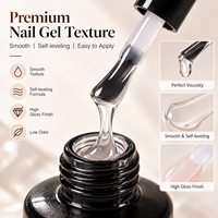 Ensemble de gel de base et de finition pour ongles, application UV, haute qualité, longue durée, forte adhérence, non toxique, protège les ongles, stock disponible 2026
