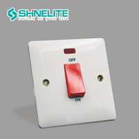 2025 yeni İngiltere BS fabrika fiyat bakalit sertifikası 20A & 45A anahtarları Dimmer duvar prizi ev soket