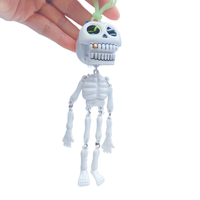 Décapsuleur en plastique simple en forme de poupée pour Halloween, avec cordon de tirage, breloque porte-clés pour sac à dos, sac à main, porte-clés, cadeaux de fête