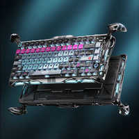 Teclado para Juegos GravaStar Mercury V75 Pro 75% con Cable, Efecto Hall, Gateron Jade, 8KHz, Carbon Rapid Trigger, LKP, SOCD, Aluminio, RGB