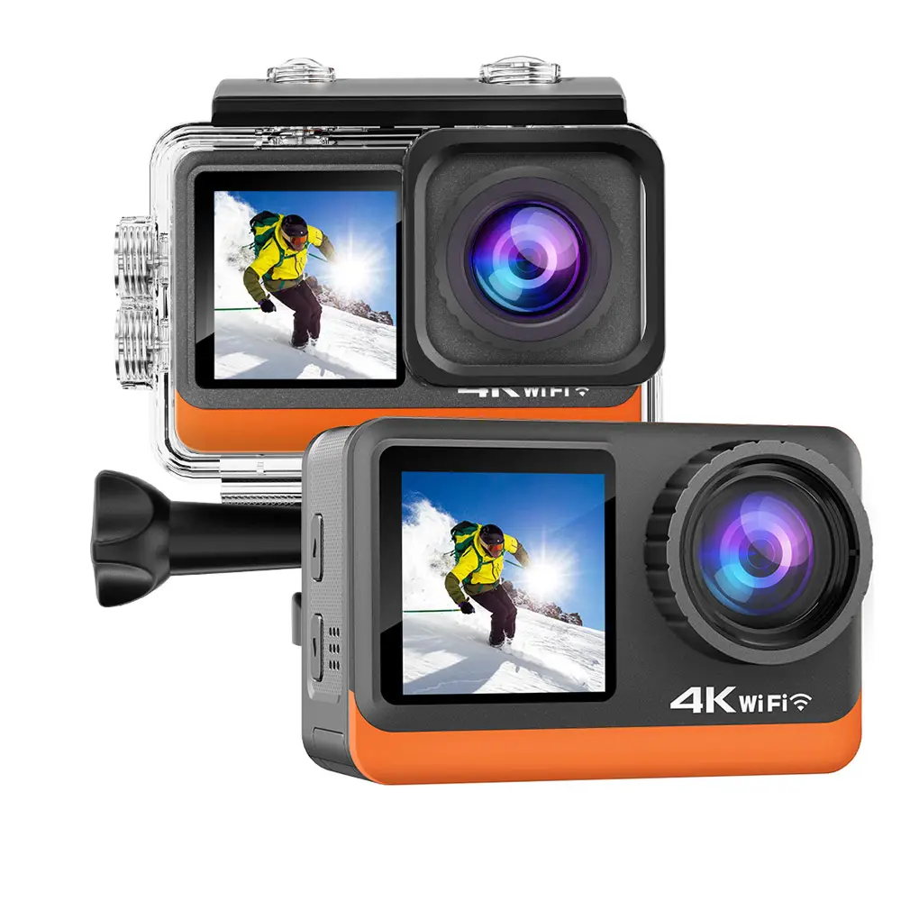Eken H9R4Kワイヤレスアクションカメラ防水デジタルカメラビデオプロフェッショナル4K5Kカメラポアビデオ