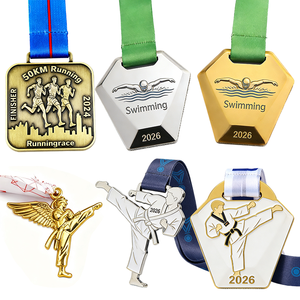 Medaglia Personalizzata per Judo in Lega di Zinco, Premio in Metallo per Tornei di Arti Marziali - Product Image 1