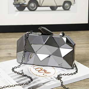 Sac à bandoulière de soirée à motif géométrique tendance en gros, sac à main à chaîne, sac à bandoulière pour téléphone, <span class=keywords><strong>pochette</strong></span> de soirée pour femmes - Product Image 4