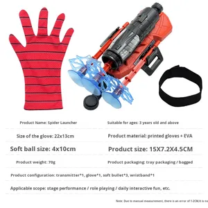 Jouets Cosplay pour Homme Araignée, Super Homme, Lanceur d'Arc et de Flèches, Tireur Web, Poignet de Sécurité, Jeux pour Enfants - Product Image 5