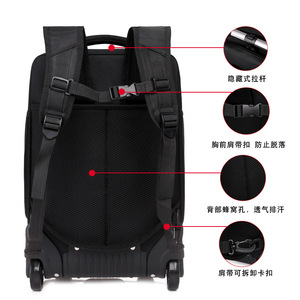 Sac à dos de roulement de <span class=keywords><strong>roue</strong></span> de haute qualité pour le voyage sac de chariot de sport décontracté à coque dure avec <span class=keywords><strong>grande</strong></span> <span class=keywords><strong>roue</strong></span> sac à dos de sport décontracté ordinateur portable - Product Image 3