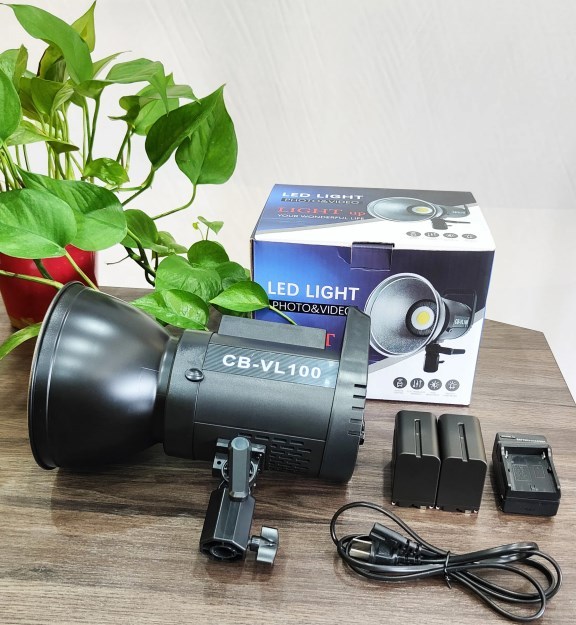 Professional Studio Flash Strobe Led Video Light 100W Remote Control Photography Lighting for Studio Video Shooting CB-VL100