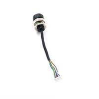 Câble de raccordement M12 vers JST personnalisé OEM YZCONN, faisceau de câblage à 3, 4, 8 broches, connecteur M12 à 4, 5, 8 broches avec terminal