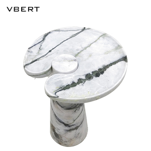 WBERT moderno <span class=keywords><strong>tavolino</strong></span> da <span class=keywords><strong>salotto</strong></span> di design di lusso in marmo bianco di fascia alta con grande fiore <span class=keywords><strong>tavolino</strong></span> da <span class=keywords><strong>divano</strong></span> - Product Image 2