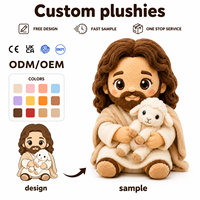 Poupée religieuse Jésus-Christ en peluche super douce personnalisée, rembourrée en coton, cadeau de Noël, décoration de la maison