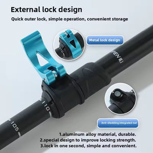 Bastón de carbono súper ligero para hombres y mujeres bastón de trekking telescópico de 3 secciones para escalar mango de EVA - Product Image 4