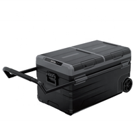 Kulkas Kompresor Mini Portabel 120L dengan Freezer AC 110/220V & DC 12V/24V ABS/Baja Tahan Karat untuk Penggunaan di Rumah, Mobil & Luar Ruangan