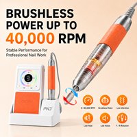 Machine à polir les ongles électrique à grande vitesse Yaqin, outil de manucure professionnel, moteur sans balais, 18 W, 40 000 tr/min, LED, pour salon de manucure