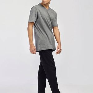 Camisetas de Punto para Hombre, Corte Regular, Cuello Redondo, Manga Corta, Alta Calidad, 100% Algodón, Sólidas, Transpirables, de Secado Rápido, con Logotipo Personalizado - Product Image 3