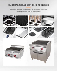 <span class=keywords><strong>Barbecue</strong></span> commercial autonome en acier inoxydable à 1 brûleur avec rôtissoire en <span class=keywords><strong>pierre</strong></span> <span class=keywords><strong>de</strong></span> <span class=keywords><strong>lave</strong></span> et meuble <span class=keywords><strong>de</strong></span> rangement - Product Image 5