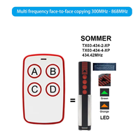 Duplicateur de télécommande sans fil RF multifréquence à 4 canaux utilisé pour les voitures,