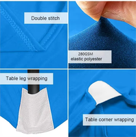 Penawaran Spesial Taplak Meja Promosi Anti Kusut 4ft Bahan Polyester Stretch 280GSM untuk Pameran Dagang