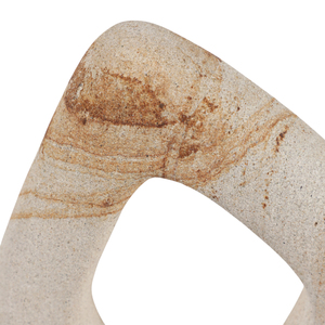 Sculpture abstraite en pierre Palimanan, ornement géométrique pour la maison, le salon, le bureau, la table basse, la décoration d'étagère - Product Image 6