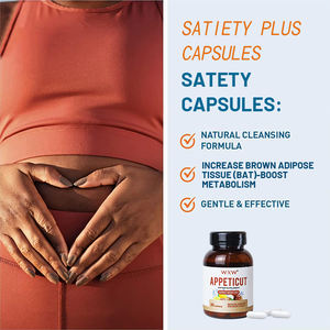 100% naturel contrôle du poids satiété Capsules perte de poids rapide vitamines minceur soutien digestif affamé coup dur Capsules - Product Image 5