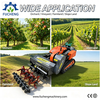 Tondeuse à gazon robotisée multifonctionnelle FUCHENG à télécommande sans fil pour ferme, verger et pente