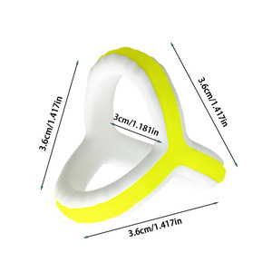 Ensemble d'anneaux péniens en silicone à serrage réglable, pour une érection renforcée, jouet pour adultes conçu pour hommes ou couples - Product Image 3
