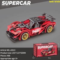 Conteneur en boîte 589 pièces assemblage bloc de construction tirer vers l'arrière Simulation Wupalambo voiture jouet noir 1:18 échelle modèle en plastique pour enfant