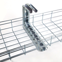 Plateau de panier de câble de type grillage de câble électrique d'acier inoxydable galvanisé avec des accessoires