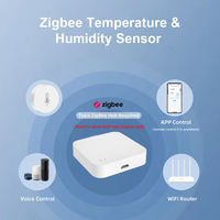 Détecteur de température et d'humidité Tuya Zigbee avec batterie faible rappeler thermomètre hygromètre multi-fonctions commande vocale