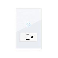 Interrupteur intelligent Wifi Tuya de haute qualité pour prise murale domestique, boîte électrique en verre intelligente