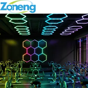 New Rgb Led Hexagon Light High Quality RGB Tube Light Led Showroom Light Hexagonal