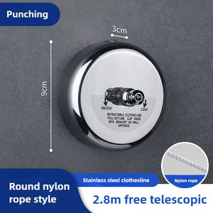 Tendedero retráctil al por mayor, organizador de ropa, tendedero de acero inoxidable, cuerda para secar, almacenamiento portátil para el hogar - Product Image 4