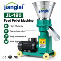 Nouvelle machine à granulés d'aliments pour animaux électrique JL-180 à haute productivité, capacité de 100-200 kg/h pour les élevages de volailles et de bétail