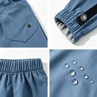 Pantalon de pluie unisexe pour tout-petits, doublé polaire, avec couvre-chaussures intégré, en PU imperméable, durable et respirant, pour enfants, idéal pour la randonnée et les jeux dans la boue
