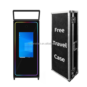 Miroir magique interactif numérique pour selfie de 70 pouces 2024, photomaton avec caméra, barre LED, écran tactile, compatible avec les appareils photo <span class=keywords><strong>reflex</strong></span> numériques - Product Image 4