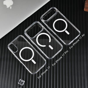 Coque pour iPhone, protection antichoc, dos résistant aux rayures, coque magnétique pour iPhone, coque hybride classique, transparente - Product Image 1