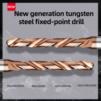 Foret hélicoïdal à queue fixe haute dureté en carbure de tungstène avec revêtement 3D AlTiN HRC60 pour centre d'usinage CNC