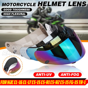 เลนส์หมวกกันน็อคมอเตอร์ไซค์  วิซเซอร์แบบเต็มหน้า สำหรับ HJC CL-16 CL-17 CS-15 CS-R1 CS-R2 CS-15 FG-15 TR-1 - Product Image 1