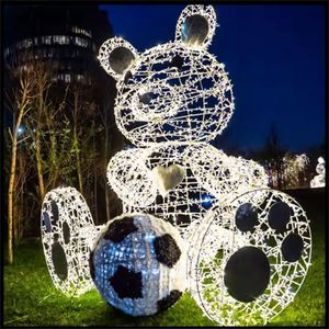 หมี3D LED กันน้ำสำหรับเทศกาลคริสต์มาสกลางแจ้งแบบทันสมัย - Product Image 4