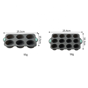 Silicone Muffin Pan Cupcake Making Mold Non Stick Pastry Baking Pan Cake Mold Silicone <b>Oven</b> Baking Cake Mold - Product Image 3