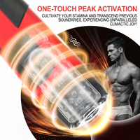 Godemiché vibrant automatique pour homme, rotatif et télescopique, 7 modes, rechargeable par USB, en TPE, vente en gros OEM, jouet sexuel